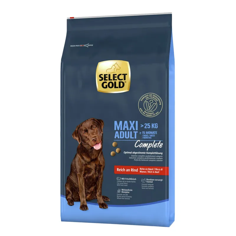 Geprüft Select Gold Adult Maxi Rind 12 kg